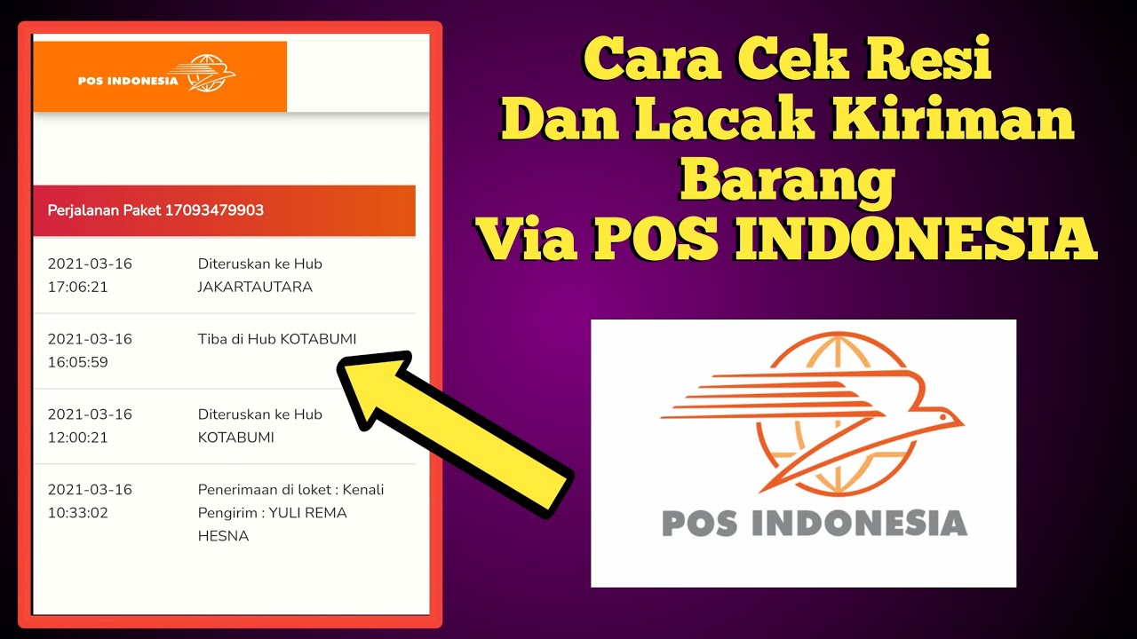 Detail Contoh Resi Pos Indonesia Nomer 15