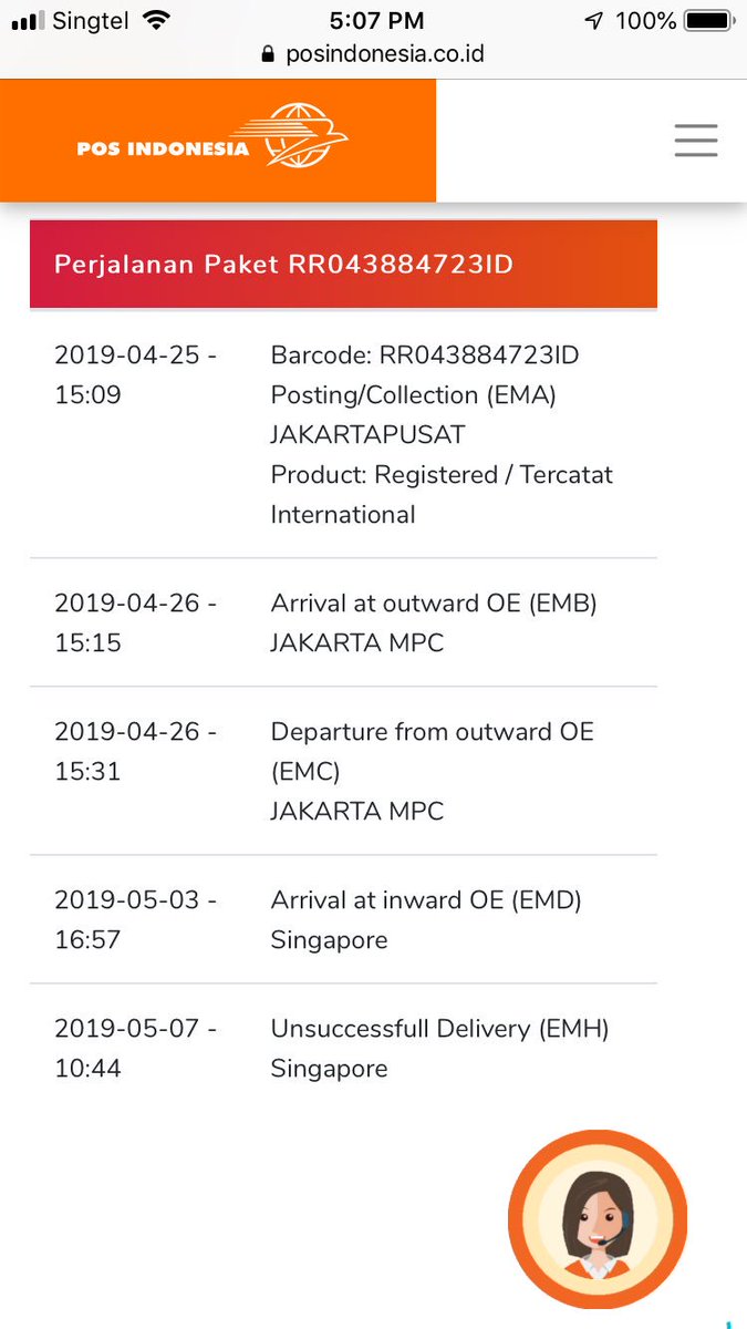 Detail Contoh Resi Pos Indonesia Nomer 28