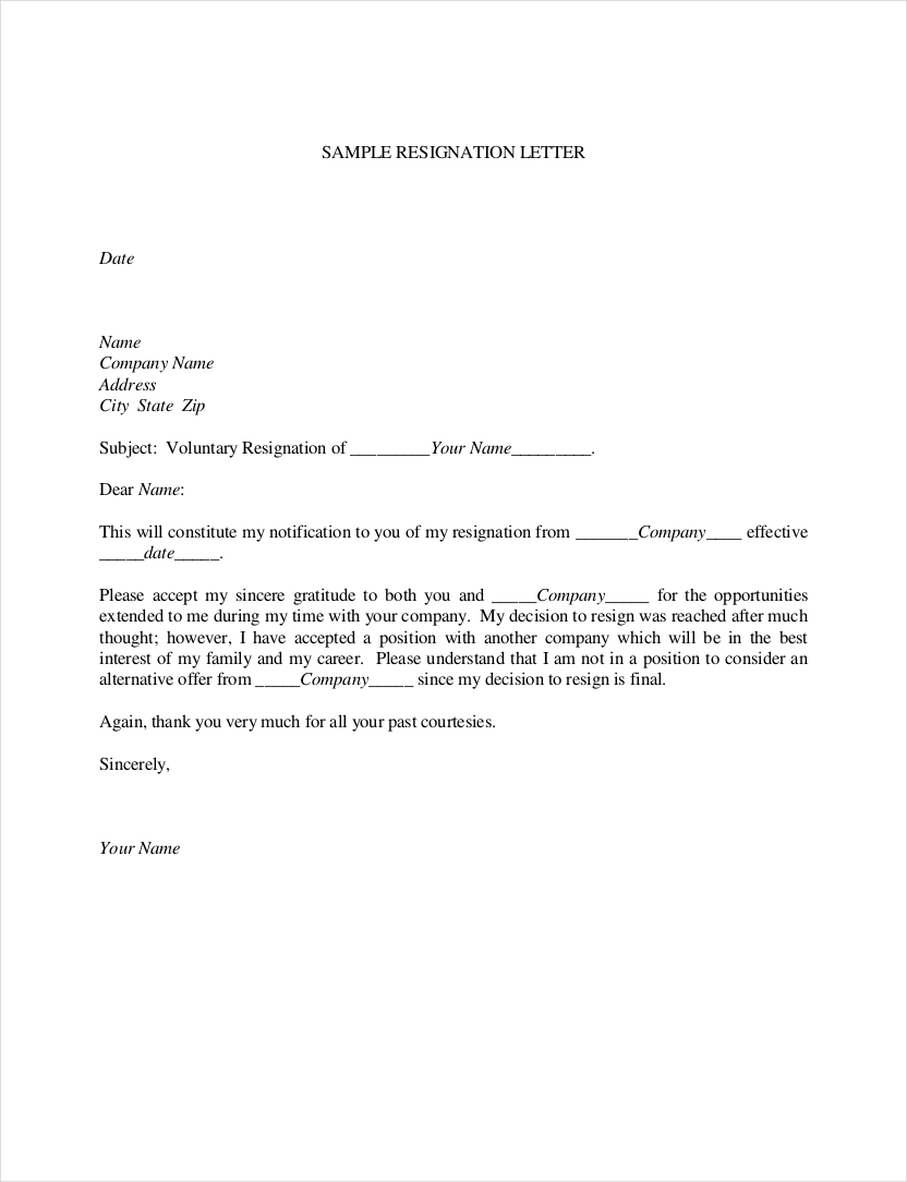 Detail Contoh Resign Letter Nomer 54