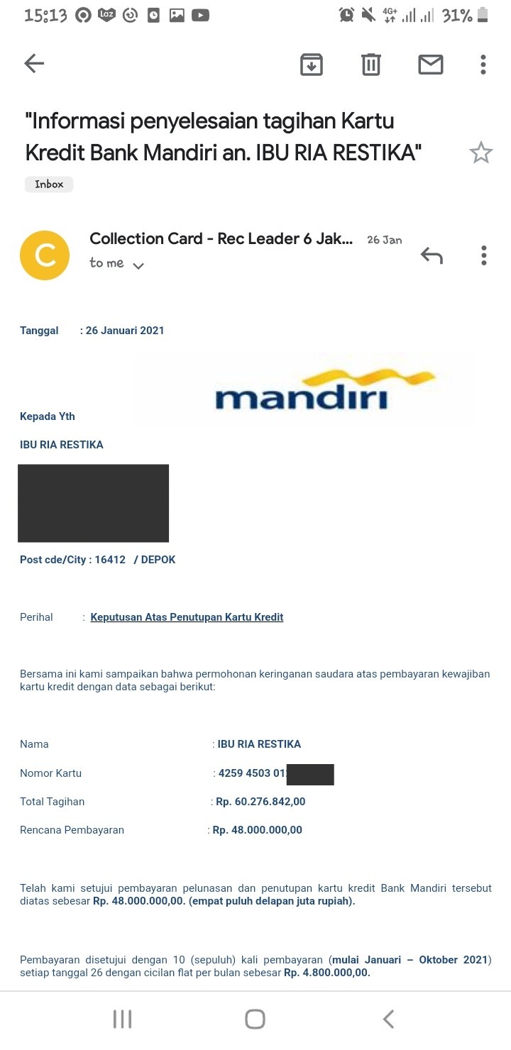 Detail Contoh Restrukturisasi Kredit Nomer 17