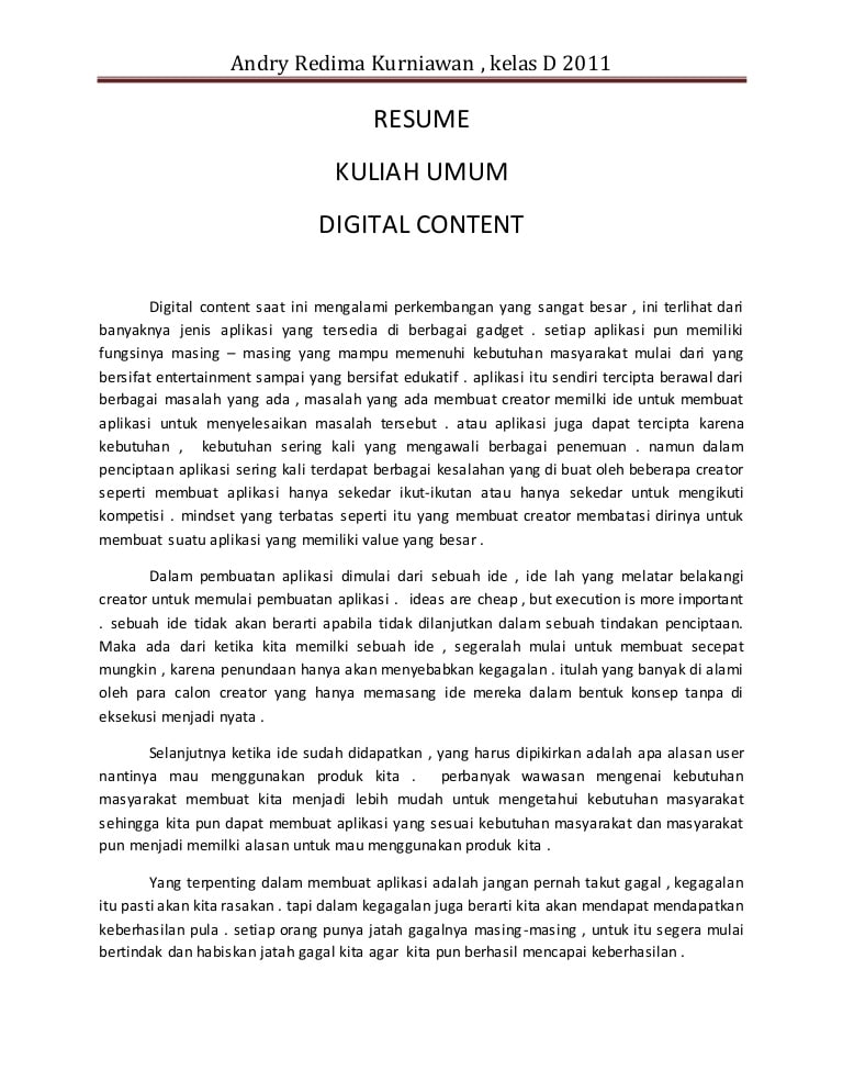 Detail Contoh Resume Kuliah Umum Nomer 16