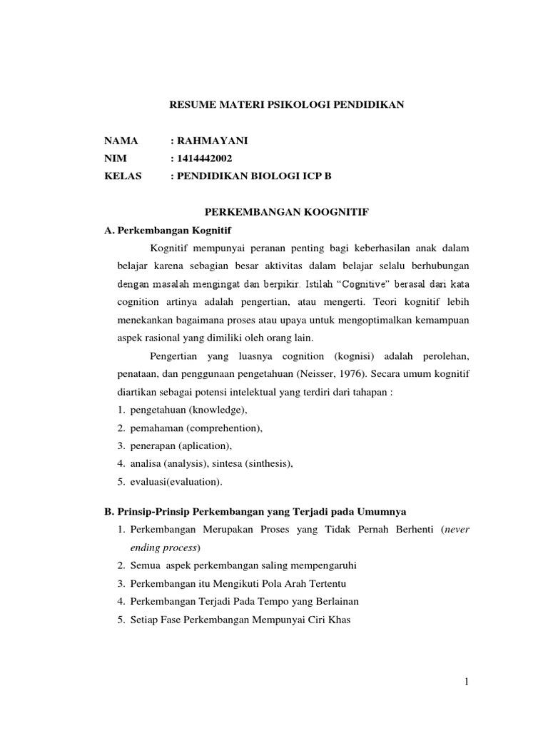 Detail Contoh Resume Materi Pelajaran Nomer 3