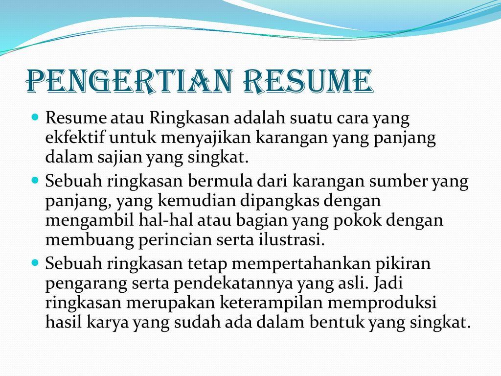 Detail Contoh Resume Materi Pelajaran Nomer 24