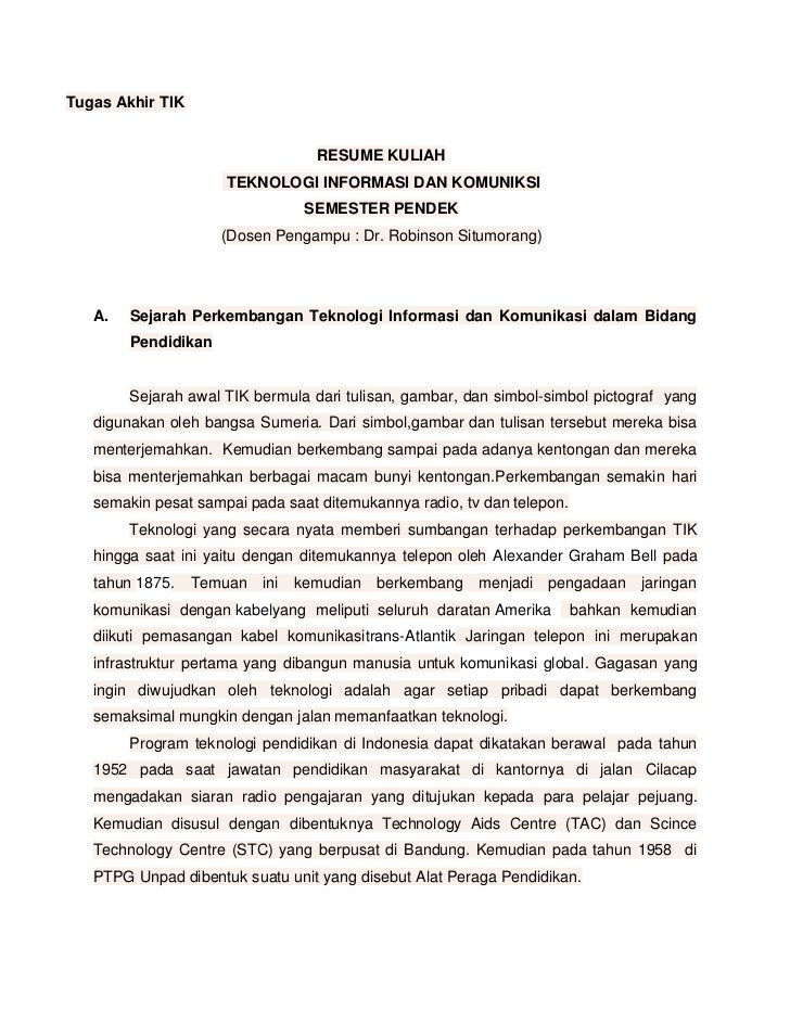 Detail Contoh Resume Tugas Kuliah Nomer 8