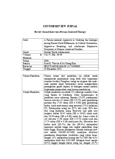 Detail Contoh Review Jurnal Nomer 3