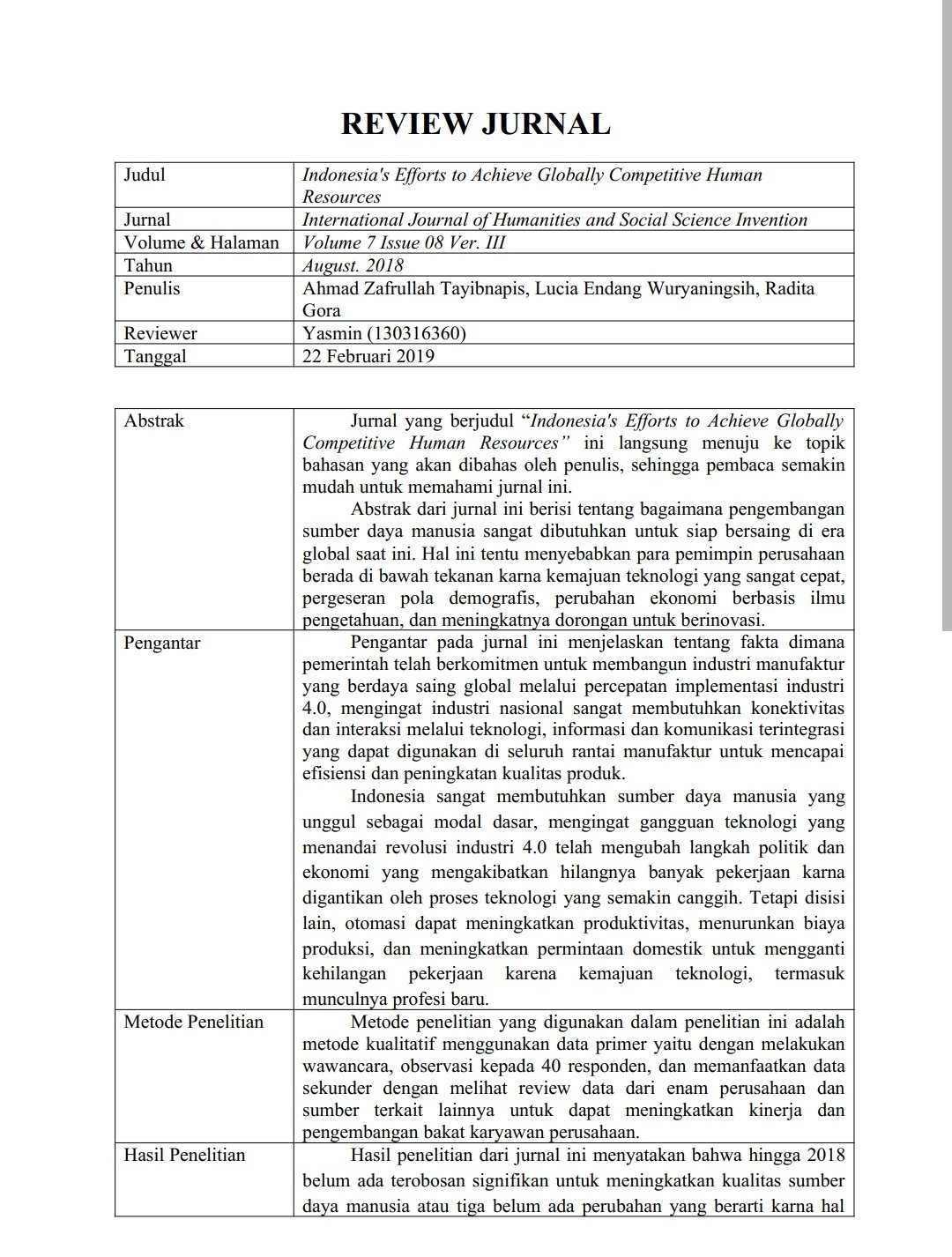 Detail Contoh Review Jurnal Internasional Nomer 23