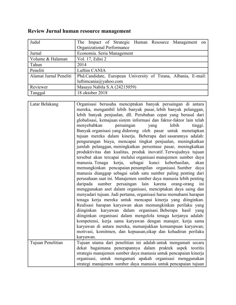 Detail Contoh Review Jurnal Penelitian Nomer 18