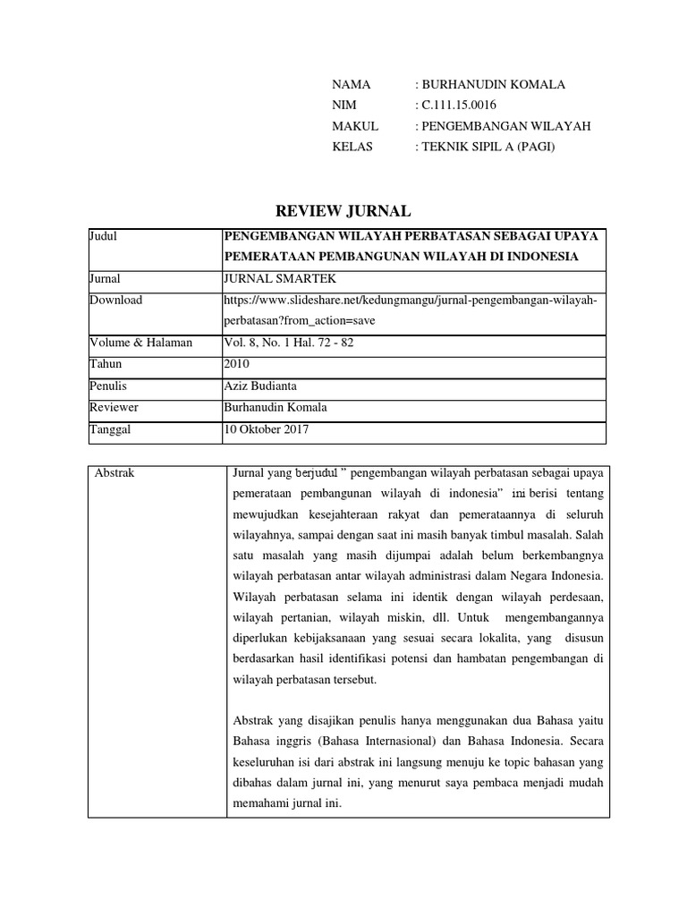 Detail Contoh Review Jurnal Pertanian Nomer 3