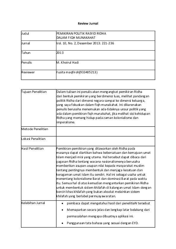 Detail Contoh Review Jurnal Pertanian Nomer 41