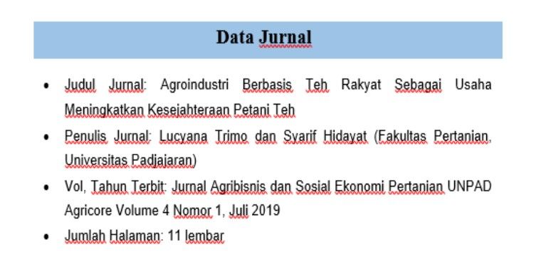 Detail Contoh Review Jurnal Pertanian Nomer 50