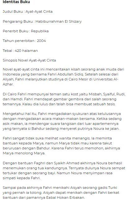 Detail Contoh Review Novel Nomer 45