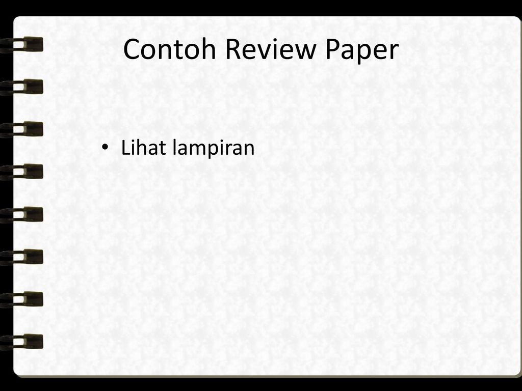 Detail Contoh Review Paper Nomer 52