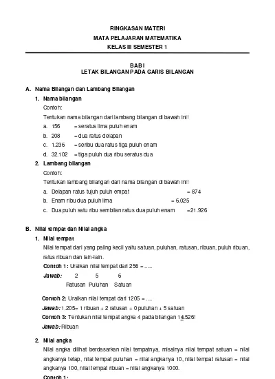 Detail Contoh Ringkasan Materi Nomer 55