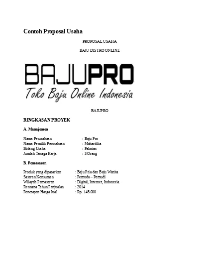 Detail Contoh Ringkasan Proposal Nomer 19