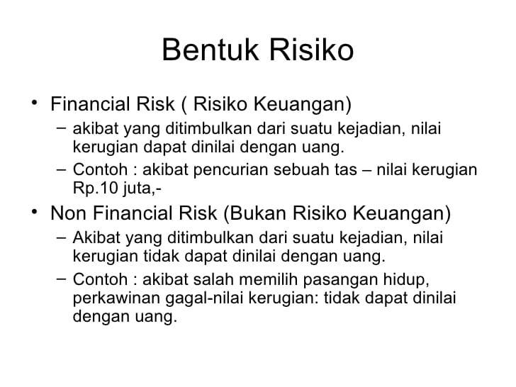 Detail Contoh Risiko Finansial Nomer 20