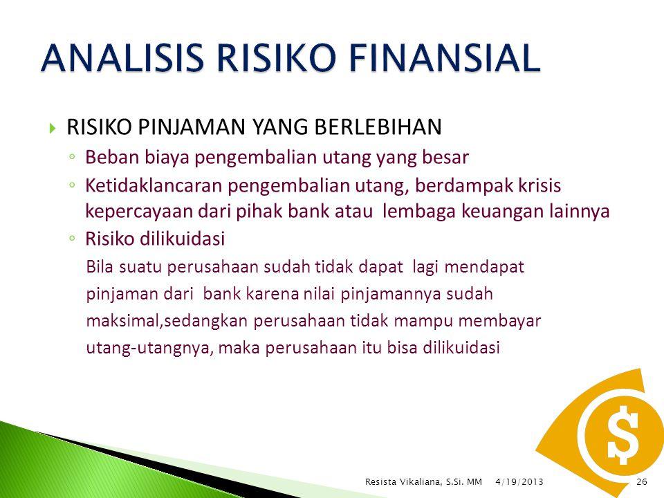 Detail Contoh Risiko Finansial Nomer 4