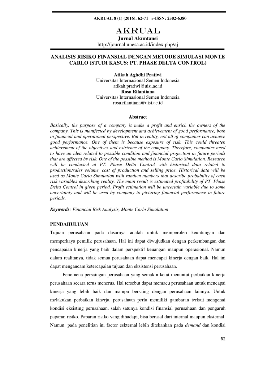 Detail Contoh Risiko Finansial Nomer 41