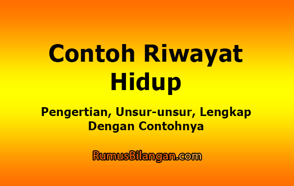 Detail Contoh Riwayat Hidup Lengkap Nomer 41