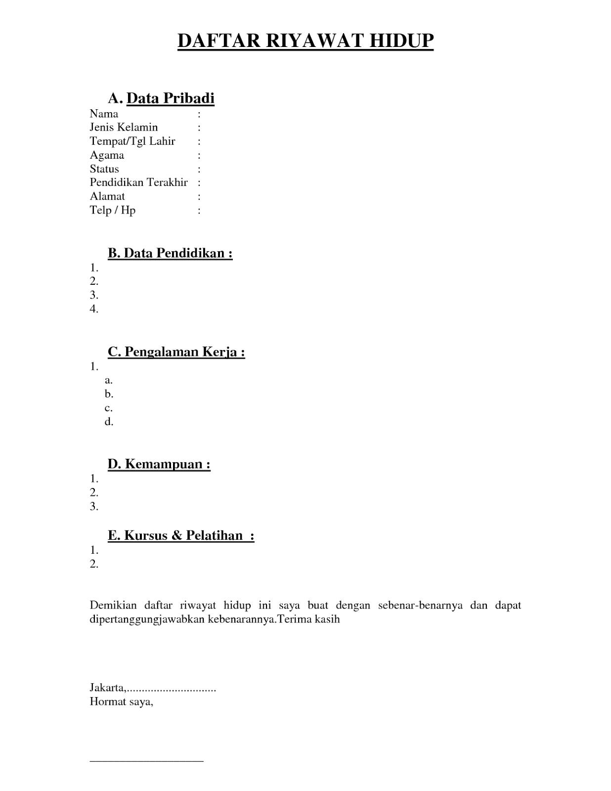 Detail Contoh Riwayat Organisasi Nomer 34