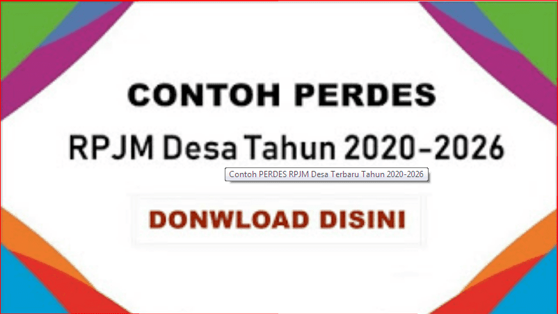 Detail Contoh Rpjm Desa Nomer 6