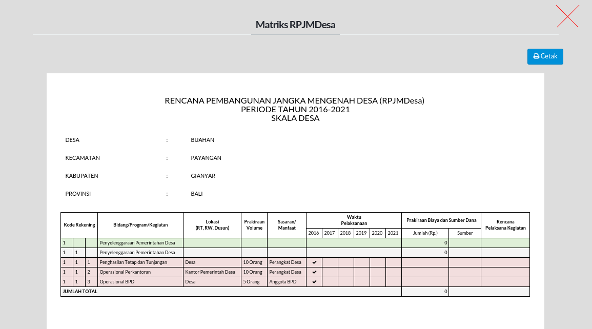 Detail Contoh Rpjm Desa 2019 Nomer 21