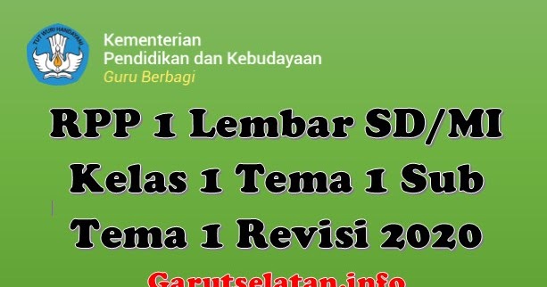 Detail Contoh Rpp Kelas 1 Nomer 42