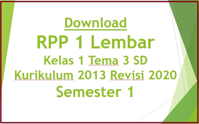 Detail Contoh Rpp Kelas 1 Nomer 45