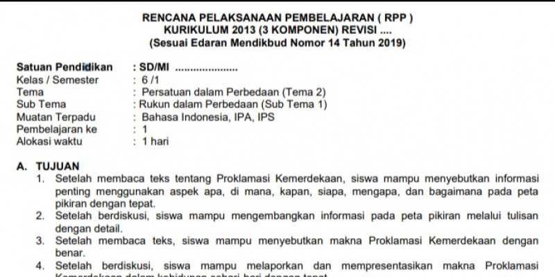 Detail Contoh Rpp Kurikulum 2013 Nomer 29