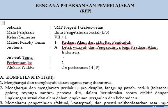 Detail Contoh Rpp Kurikulum 2013 Nomer 51