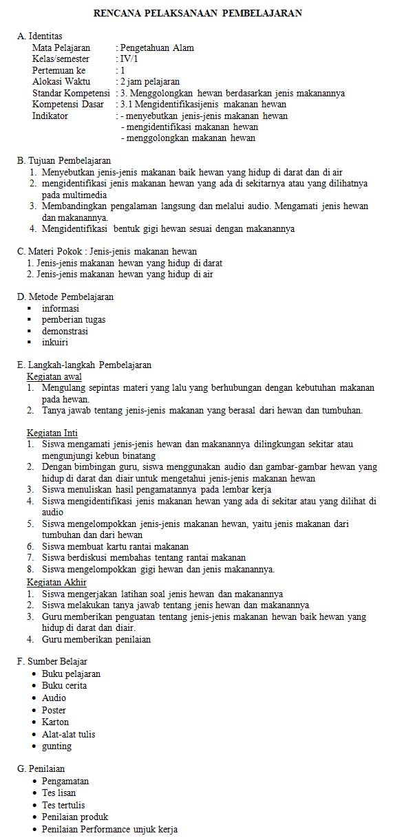 Detail Contoh Rpp Lengkap Nomer 6