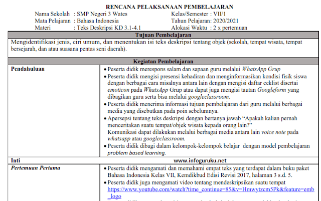 Detail Contoh Rpp Pai Smp 1 Lembar Nomer 13