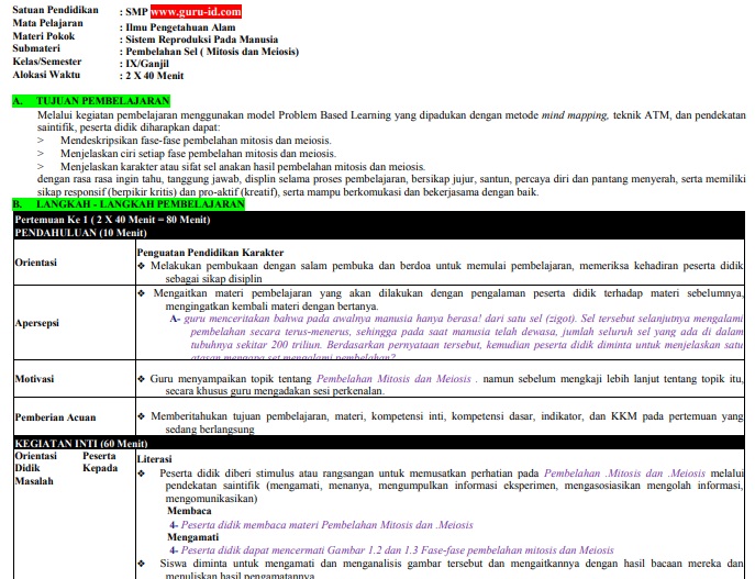 Detail Contoh Rpp Pai Smp 1 Lembar Nomer 52