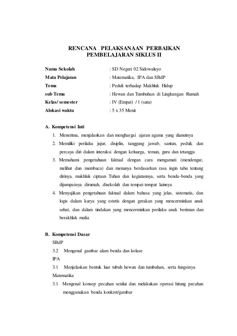 Detail Contoh Rpp Perbaikan Nomer 21