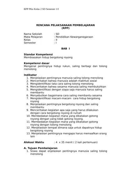 Detail Contoh Rpp Pkn Nomer 14