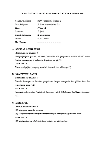 Detail Contoh Rpp Pkr Nomer 29
