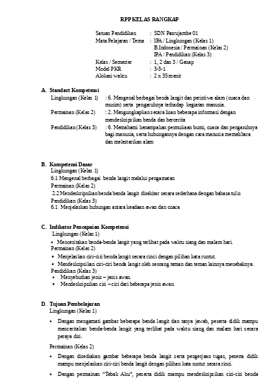 Detail Contoh Rpp Pkr Nomer 10