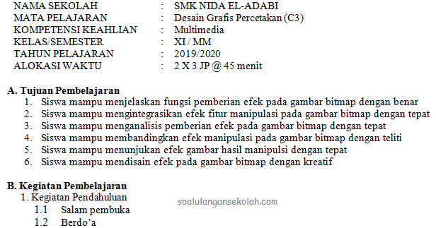 Detail Contoh Rpp Sesuai Surat Edaran Kemendikbud No 14 Tahun 2019 Nomer 13