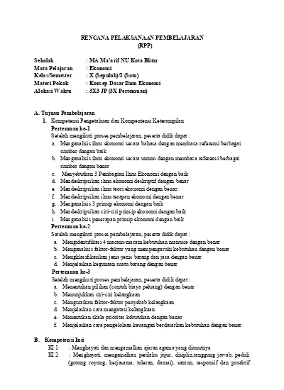 Detail Contoh Rpp Sma Nomer 14