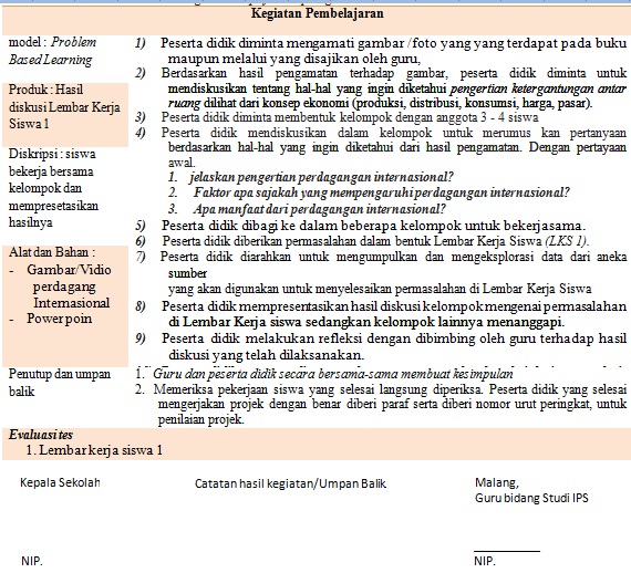 Detail Contoh Rpp Smp Nomer 53