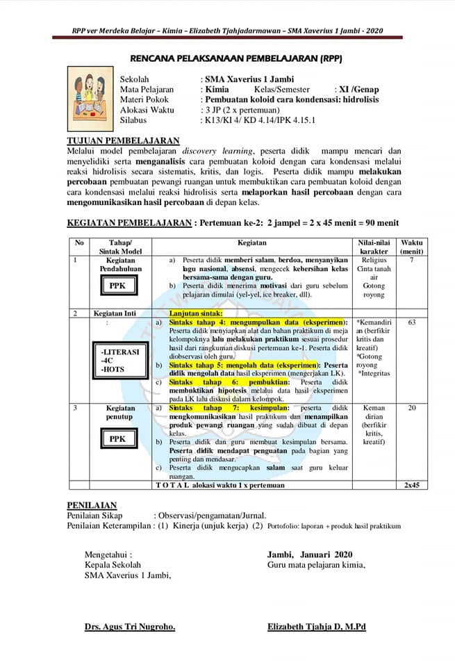 Detail Contoh Rpp Terbaru Nomer 2