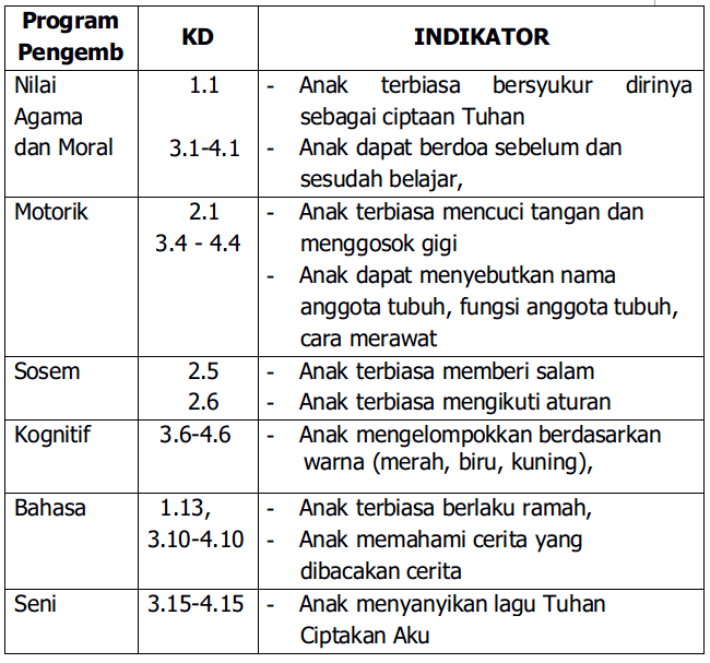 Detail Contoh Rppm Paud Nomer 16