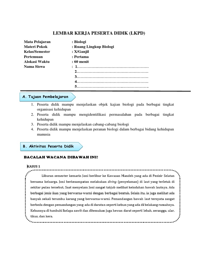 Detail Contoh Ruang Lingkup Biologi Nomer 24