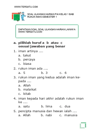 Detail Contoh Rukun Iman Nomer 24