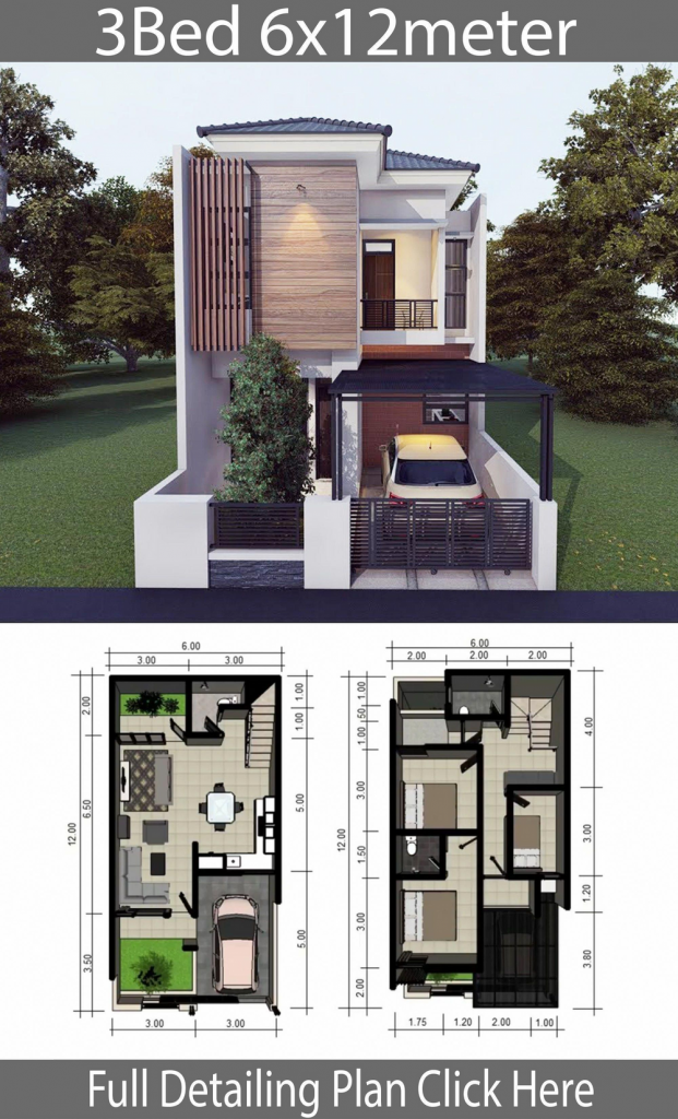 Detail Contoh Rumah 2 Lantai Minimalis Modern Nomer 3