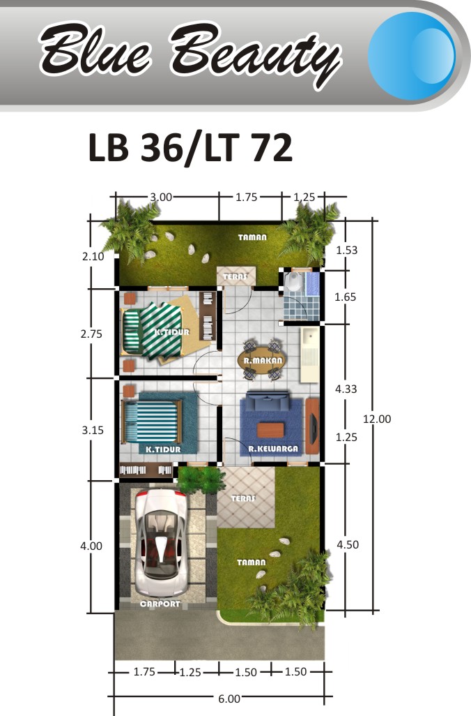 Detail Contoh Rumah Luas Tanah 72 Nomer 14