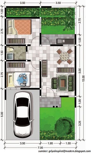 Detail Contoh Rumah Luas Tanah 72 Nomer 51