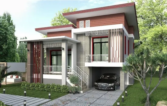 Detail Contoh Rumah Modern Nomer 26