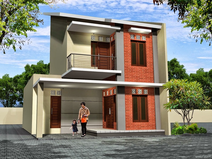 Detail Contoh Rumah Tingkat Setengah Nomer 38