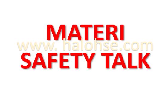 Detail Contoh Safety Talk Nomer 32