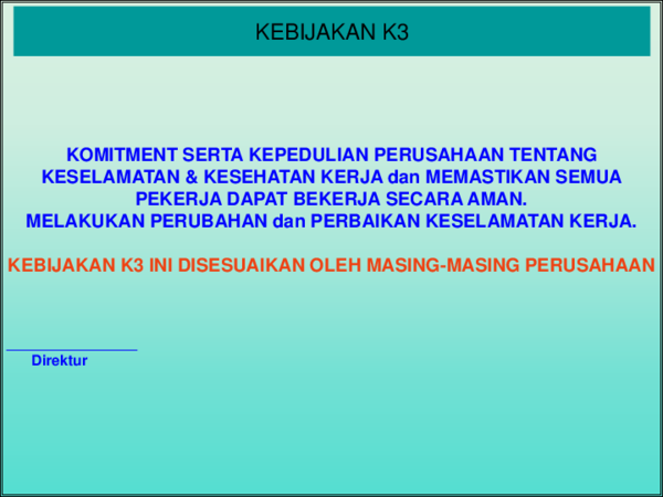 Detail Contoh Safety Talk Harian Nomer 27